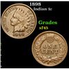 Image 1 : 1898 Indian Cent 1c Grades xf+