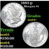 Image 1 : 1883-p Morgan Dollar $1 Grades Choice+ Unc