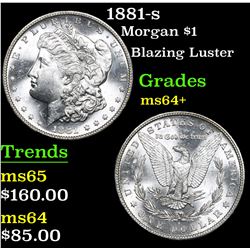 1881-s Morgan Dollar $1 Grades Choice+ Unc