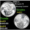 Image 1 : 1881-s Morgan Dollar $1 Grades Choice+ Unc