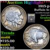 Image 1 : ***Auction Highlight*** 1915-p Buffalo Nickel 5c Graded GEM+ Unc By USCG (fc)