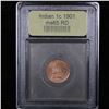 Image 4 : ***Auction Highlight*** 1901 Indian Cent 1c Graded GEM Unc RD By USCG (fc)