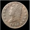 Image 2 : ***Auction Highlight*** 1808 Classic Head Large Cent 1c Graded f+ By USCG (fc)