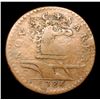 Image 2 : 1786 New Jersey Colonial Cent 1c Grades vf++