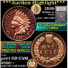 Image 1 : ***Auction Highlight*** 1889 Indian Cent 1c Graded Select+ Red Cameo By USCG (fc)