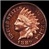 Image 2 : ***Auction Highlight*** 1889 Indian Cent 1c Graded Select+ Red Cameo By USCG (fc)