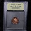 Image 4 : ***Auction Highlight*** 1889 Indian Cent 1c Graded Select+ Red Cameo By USCG (fc)