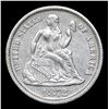 Image 2 : 1872-p Seated Liberty Dime 10c Grades Choice AU/BU Slider