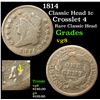 Image 1 : 1814 Classic Head Large Cent 1c Grades vg, very good