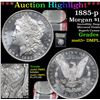 Image 1 : ***Auction Highlight*** 1885-p Morgan Dollar $1 Graded GEM+ DMPL By USCG (fc)