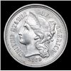 Image 2 : ***Auction Highlight*** 1869 Three Cent Copper Nickel 3cn Graded GEM++ Unc By USCG (fc)