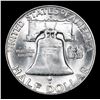 Image 3 : 1950-d Franklin Half Dollar 50c Grades Choice Unc+ FBL