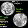 Image 1 : 1881-s Morgan Dollar $1 Grades Choice+ Unc
