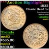 Image 1 : ***Auction Highlight*** 1835 Classic Head half cent 1/2c Graded Select Unc By USCG (fc)