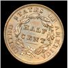 Image 3 : ***Auction Highlight*** 1835 Classic Head half cent 1/2c Graded Select Unc By USCG (fc)