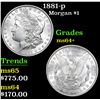 Image 1 : 1881-p Morgan Dollar $1 Grades Choice+ Unc
