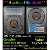 Image 1 : ***Auction Highlight*** PCGS 1979-p Jefferson Nickel 5c Graded ms64 RB By PCGS (fc)