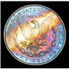 Image 3 : 1897-p Rainbow Toned Morgan Dollar $1 Grades Choice+ Unc