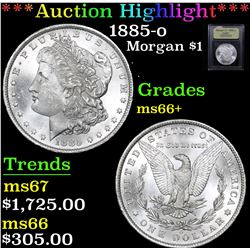 ***Auction Highlight*** 1885-o Morgan Dollar $1 Graded GEM++ Unc By USCG (fc)