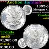 Image 1 : ***Auction Highlight*** 1882-o Morgan Dollar $1 Graded GEM Unc By USCG (fc)