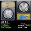 Image 1 : ANACS 1884-o Morgan Dollar $1 Graded Choice Unc DMPL By ANACS