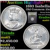 Image 1 : ***Auction Highlight*** 1893 Isabella Isabella Quarter 25c Graded Choice+ Unc By USCG (fc)