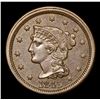 Image 2 : ***Auction Highlight*** 1845 Braided Hair Large Cent 1c Graded Select Unc BN By USCG (fc)