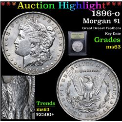 ***Auction Highlight*** 1896-o Morgan Dollar $1 Graded Select Unc By USCG (fc)