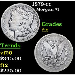 1879-cc Morgan Dollar $1 Grades f+