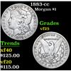 Image 1 : 1883-cc Morgan Dollar $1 Grades vf+