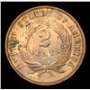 Image 3 : 1864 Two Cent Piece 2c Grades Choice AU/BU Slider