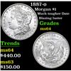 Image 1 : 1887-o Morgan Dollar $1 Grades Choice Unc