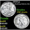 Image 1 : 1935-p Walking Liberty Half Dollar 50c Grades Unc Details