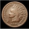 Image 2 : 1874 Indian Cent 1c Grades vg+