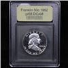 Image 4 : ***Auction Highlight*** 1962 Franklin Half Dollar 50c Graded GEM++ Proof Deep Cameo By USCG (fc)