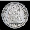Image 2 : 1853-p Seated Liberty Half Dime 1/2 10c Grades Choice AU