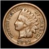 Image 2 : 1891 Indian Cent 1c Grades vf+