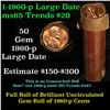 Image 1 : Full original shotgun roll of 1960-p Large Date Lincoln Cents 1c Uncirculated Condition . .