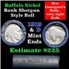 Image 1 : Buffalo Nickel Shotgun Roll in Old Bank Style Wrapper 1919 & d Mint Ends (fc)