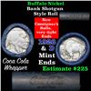 Image 1 : Buffalo Nickel Shotgun Roll in Old Bank Style Wrapper 1928 & d Mint Ends (fc)