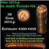 Image 1 : Full roll of 1973-p Lincoln Cents 1c Uncirculated Condition . .