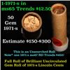 Image 1 : Full original shotgun roll of 1971-s Lincoln Cents 1c Uncirculated Condition . .