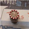 Image 3 : Mixed small cents 1c orig shotgun roll,1919-s Wheat Cent, 1892 Indian Cent other end