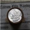 Image 3 : ***Auction Highlight*** Full Morgan/Peace silver dollar roll $20, 1886 & 1879 ends Mixed dates  (fc)