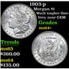 Image 1 : 1903-p Morgan Dollar $1 Grades Choice+ Unc