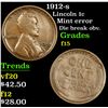 Image 1 : 1912-s Lincoln Cent 1c Grades f+