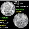 Image 1 : 1888-o Morgan Dollar $1 Grades Choice+ Unc