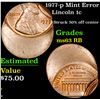 Image 1 : 1977-p Mint Error Lincoln Cent 1c Grades Select Unc RB