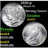 Image 1 : 1926-p Peace Dollar $1 Grades Select+ Unc