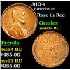 Image 1 : 1910-s Lincoln Cent 1c Grades Select+ Unc RD